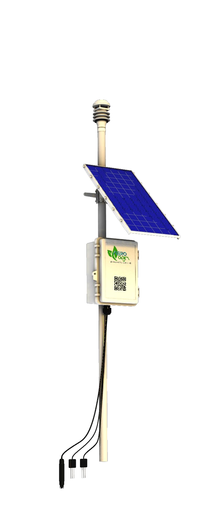 Stasiun sensor tanah dan cuaca AeroAgri
