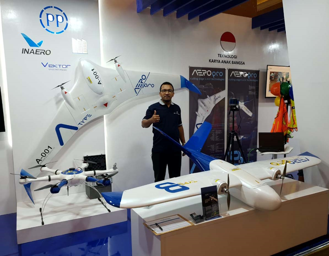 Berbagai platform INAERO pada pameran